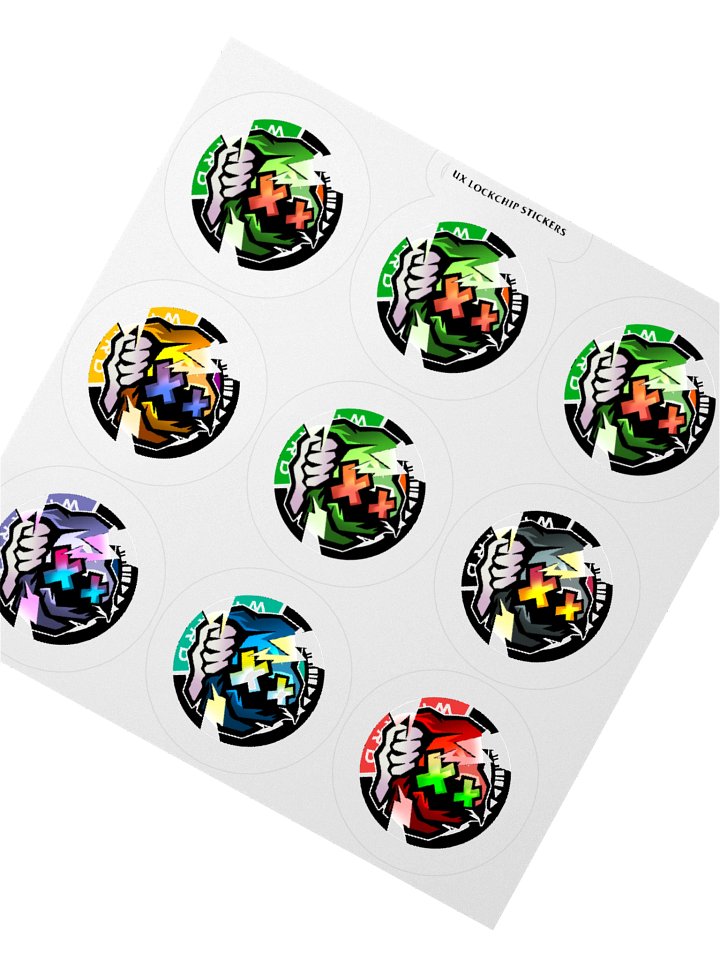The UX Lock Chip Sticker Pack product image (2)