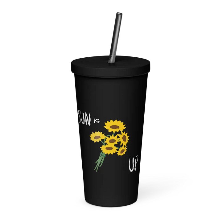 Insulated Tumbler with a Straw (sunny) product image (1)