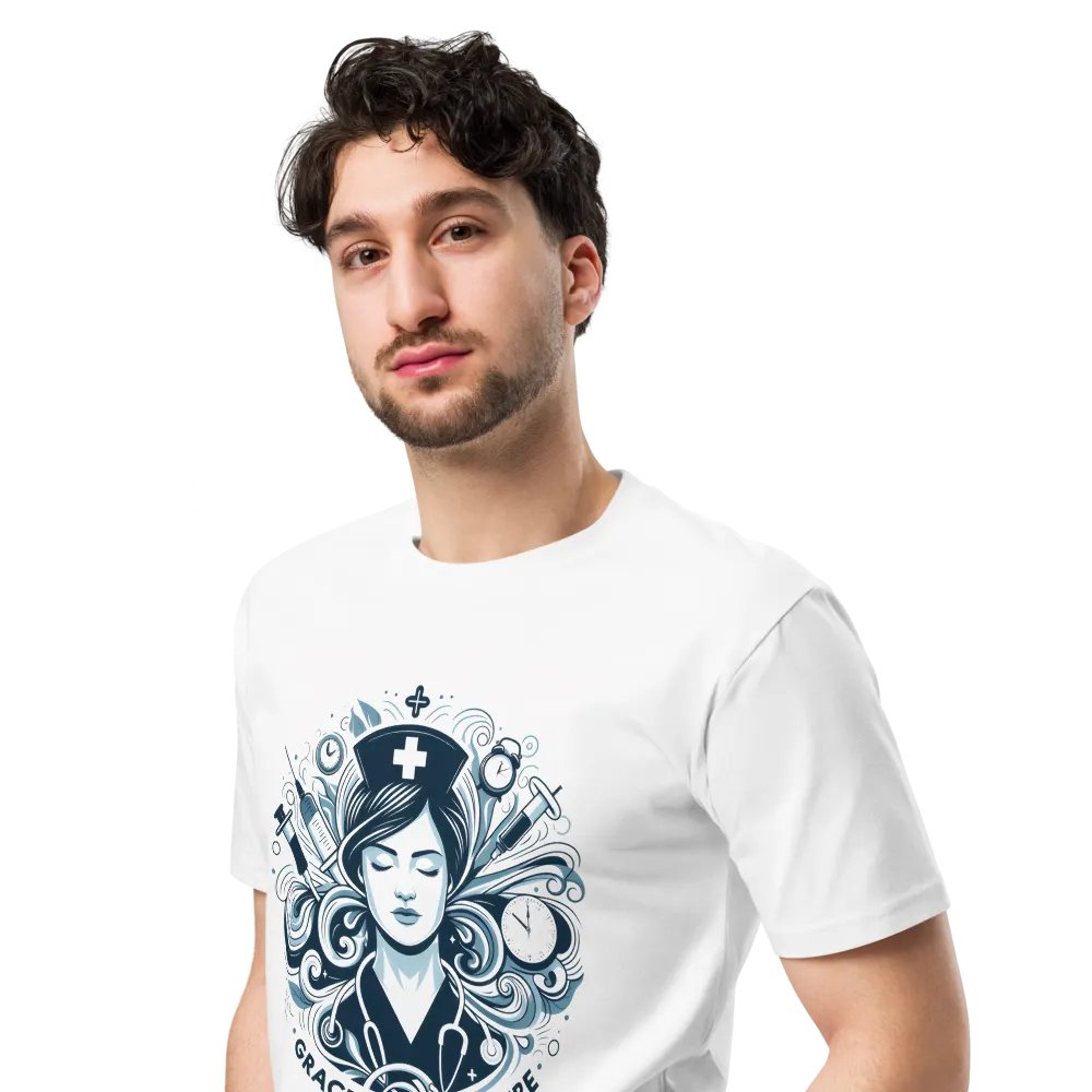 Grace Under Pressure Nurse Art Unisex Tee product image (4)