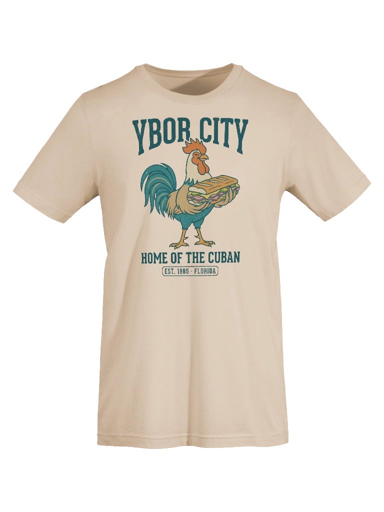 Ybor City Home of the Cuban Rooster Tee product image (5)