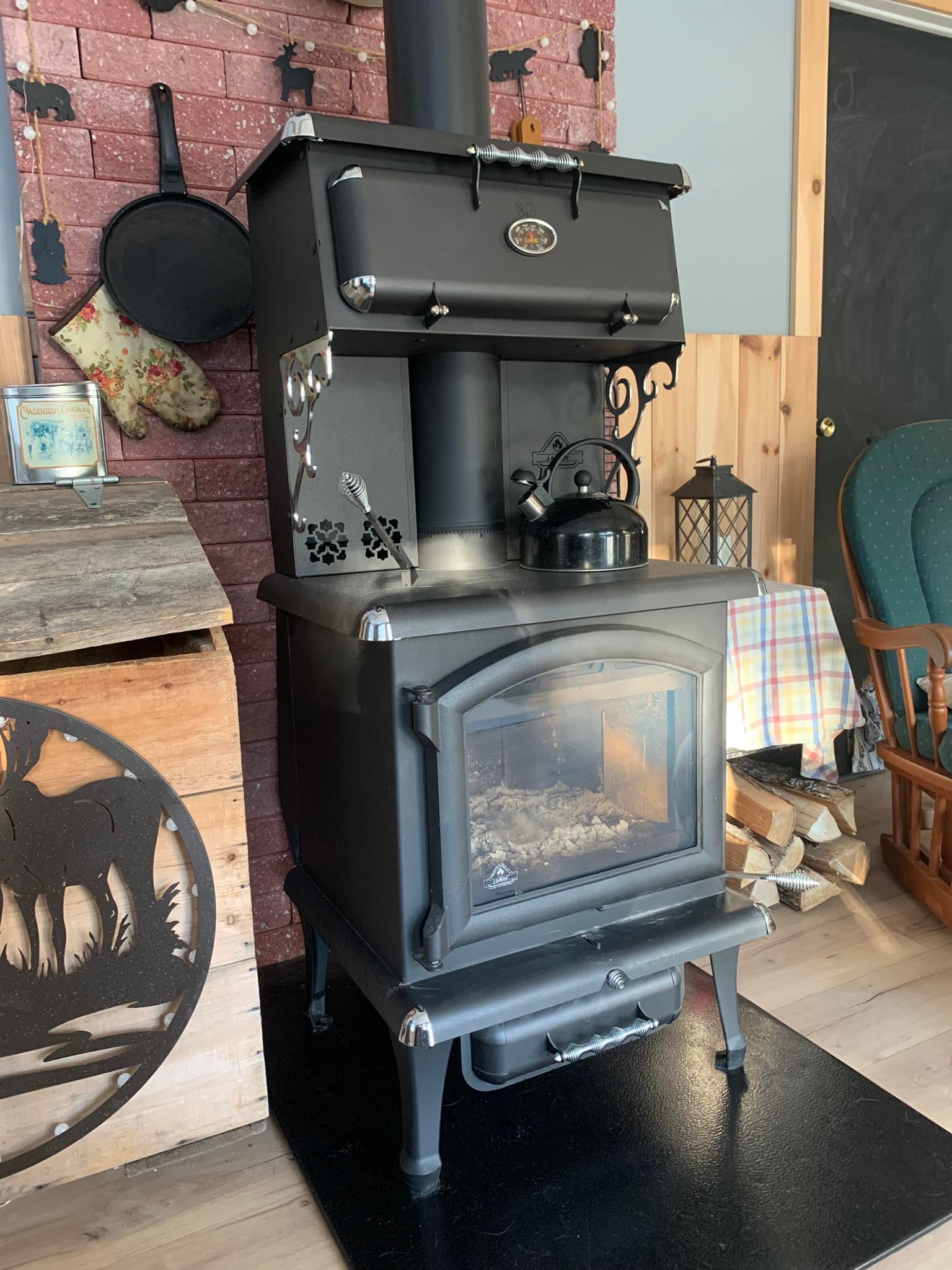 JA Roby Centauri EPA Wood Cook Stove with Top Warming Oven product image (2)