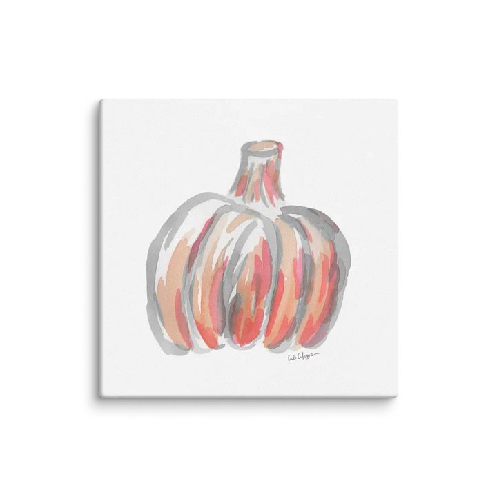 Watercolor Pumpkin Canvas Print 2 product image (2)