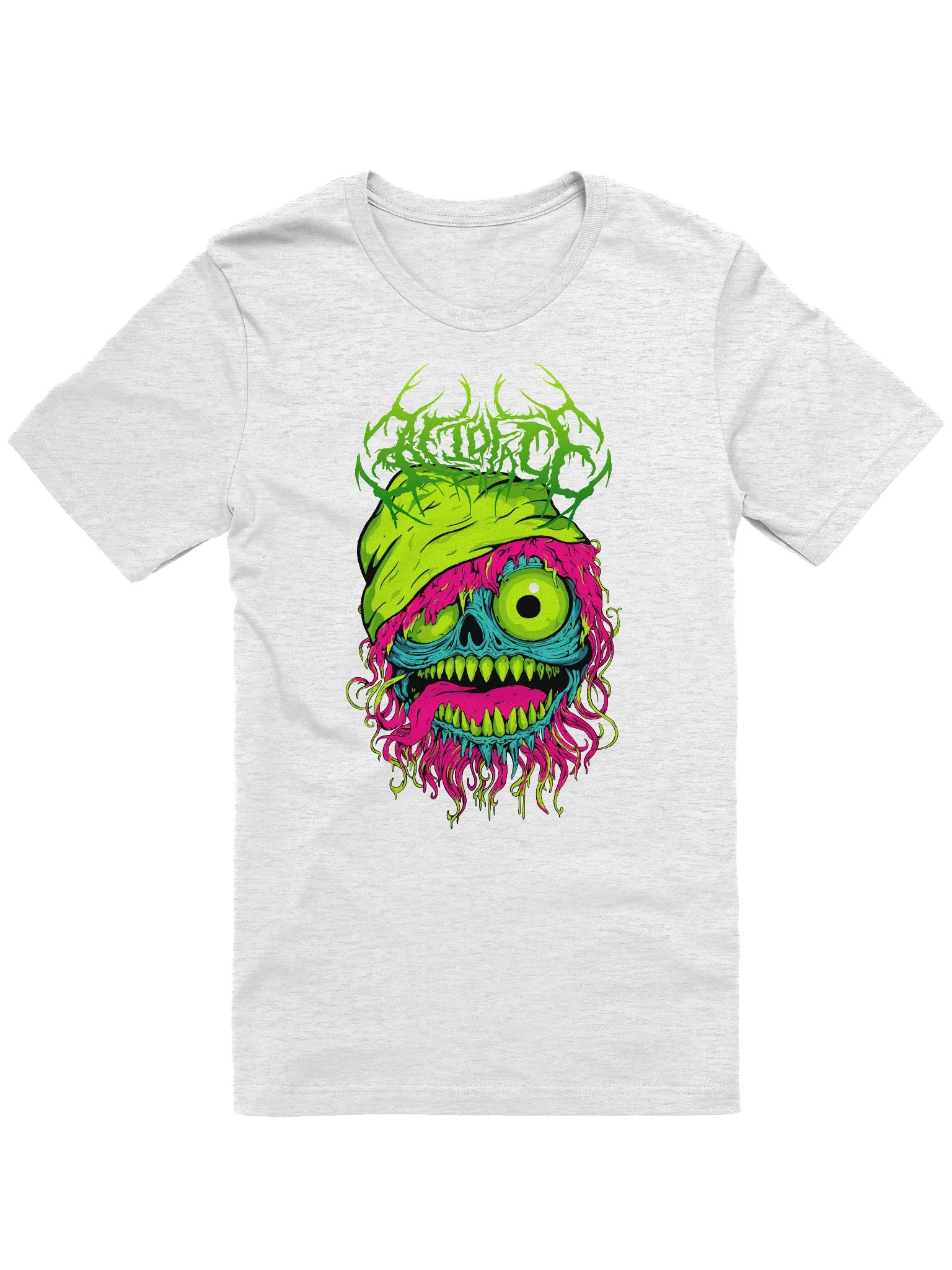 Acidfac3 melting neon face Tee product image (4)