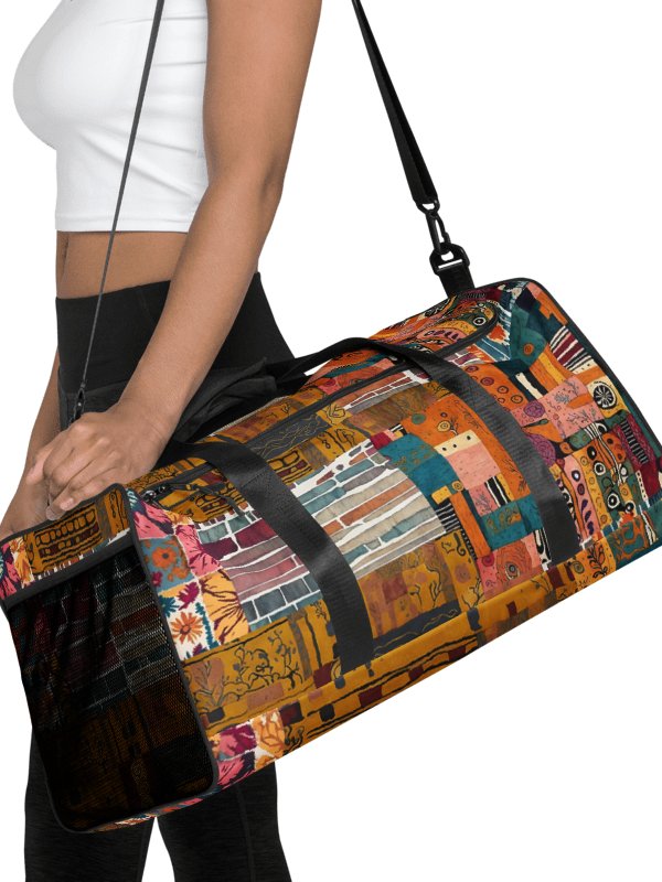 Eclectic Patchwork Paradise Duffle Bag product image (1)