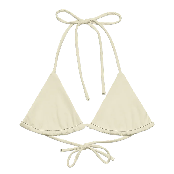 Dreamlooks Vixen padded bikini top with straps, apricot white product image (2)