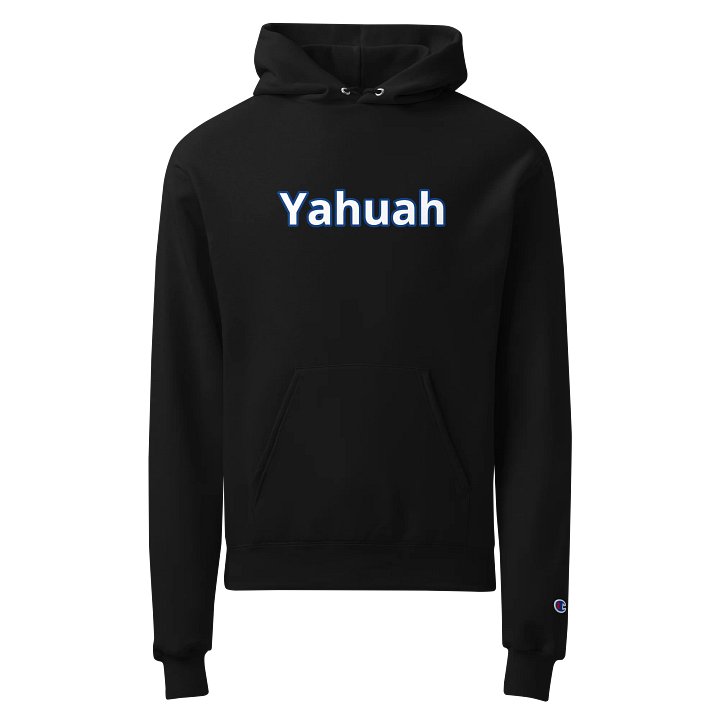 Bold Yahuah Hoodie With Blue Outline product image (1)