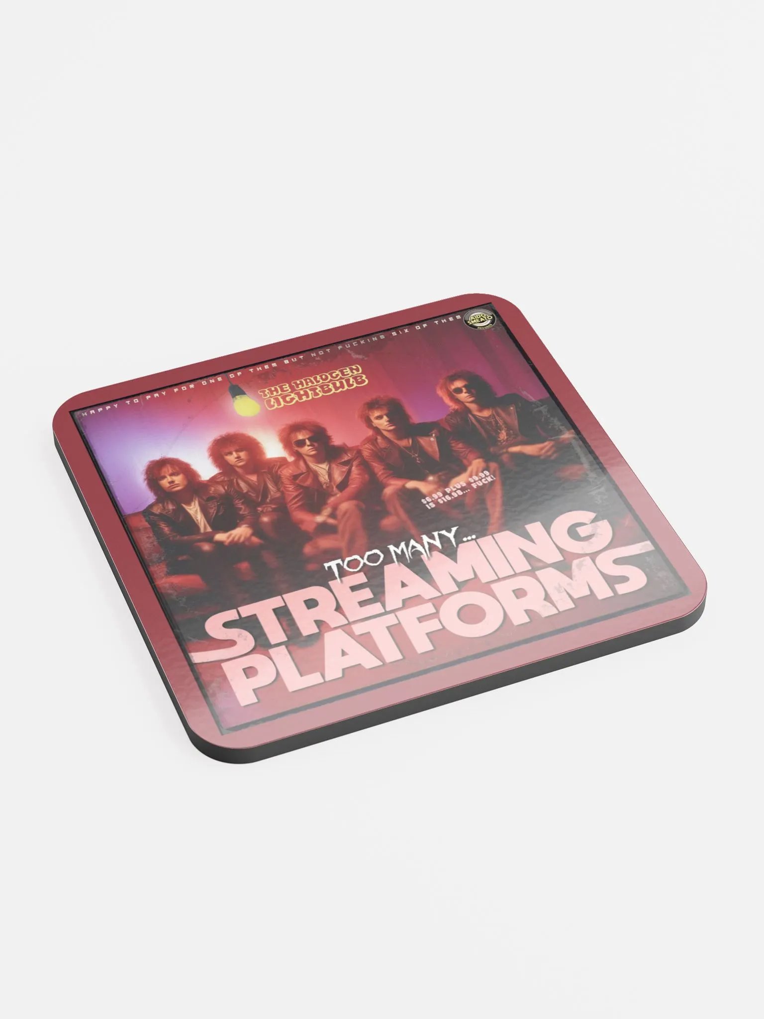 The Halogen Lightbulb - Too Many Streaming Platforms (Coaster) product image (2)
