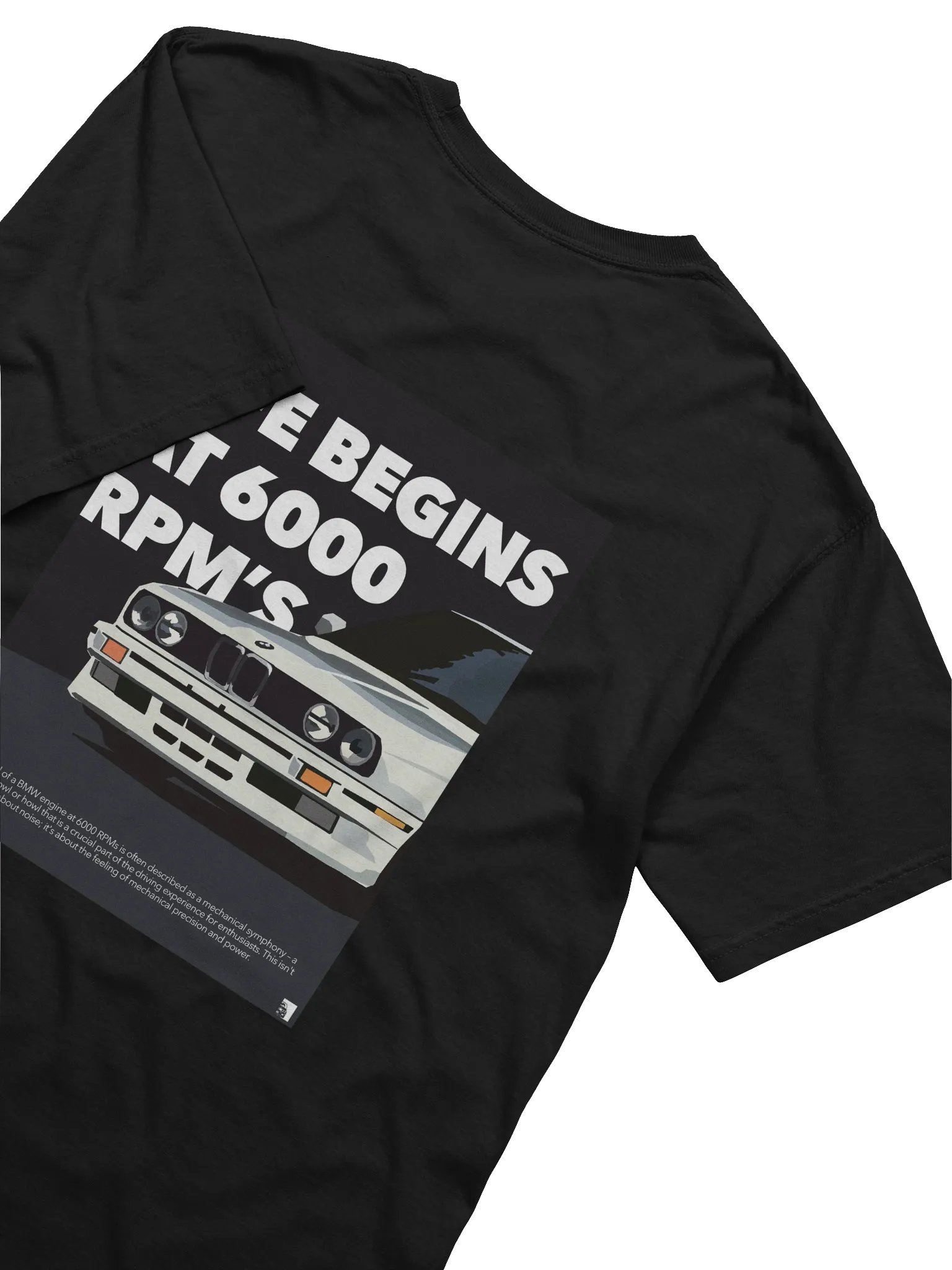 6000 RPM's Car Front-End Illustration T-Shirt product image (4)