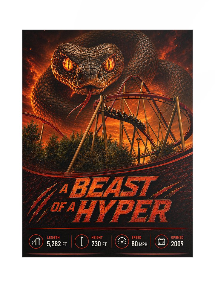 D-Back KI Poster - A BEAST of a Hyper! | 18x24" product image (1)