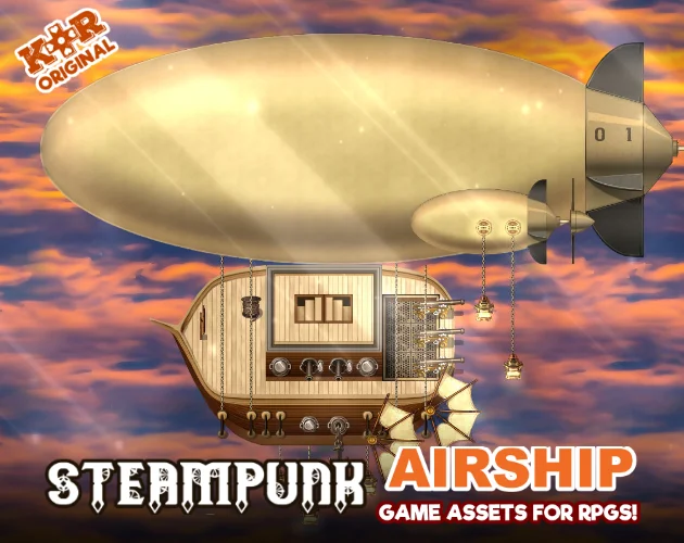 KR Steampunk Airship Tileset for RPGs product image (1)