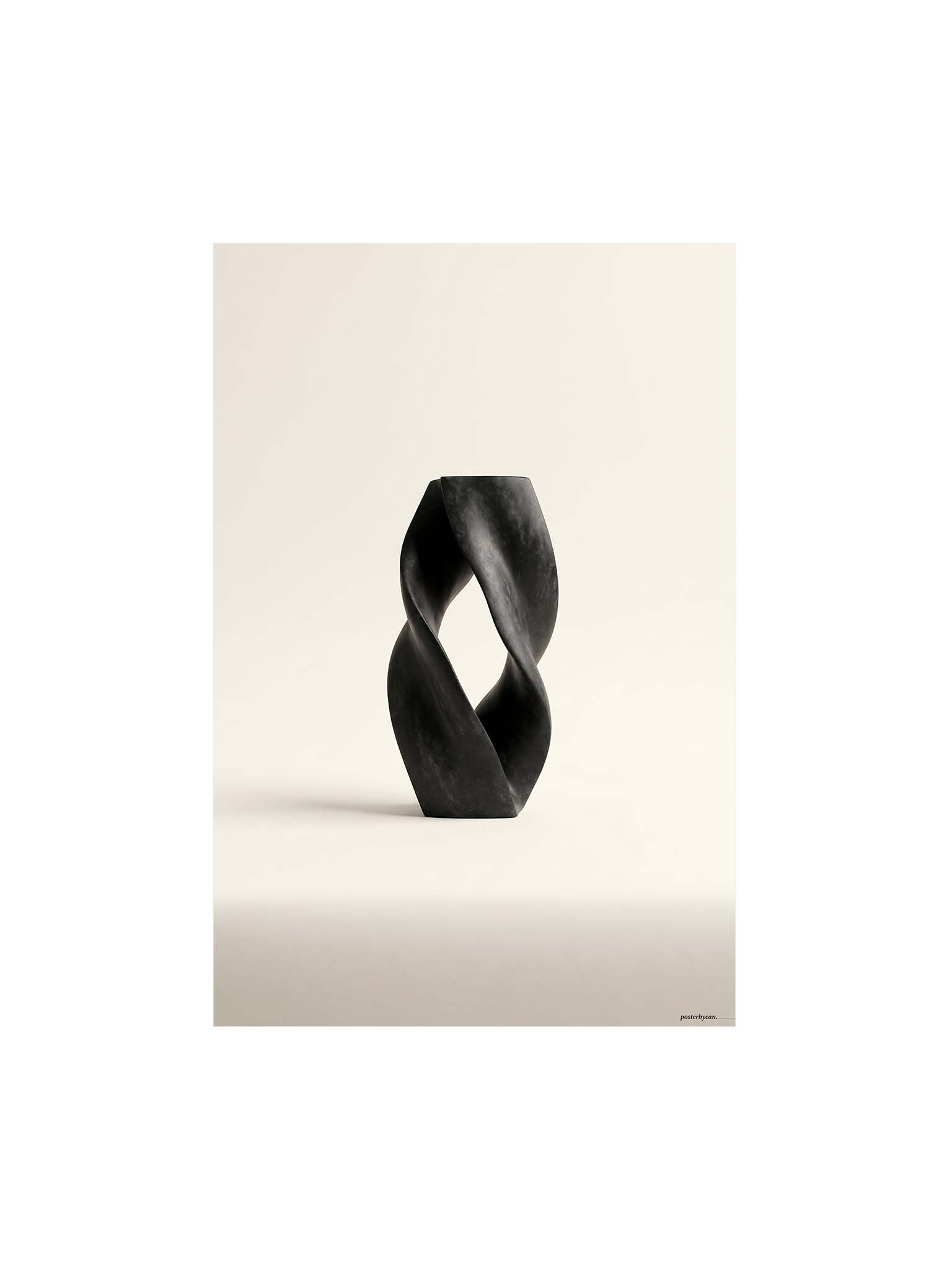 Dark Fold - Abstract Organic Sculptural Wall Art product image (1)