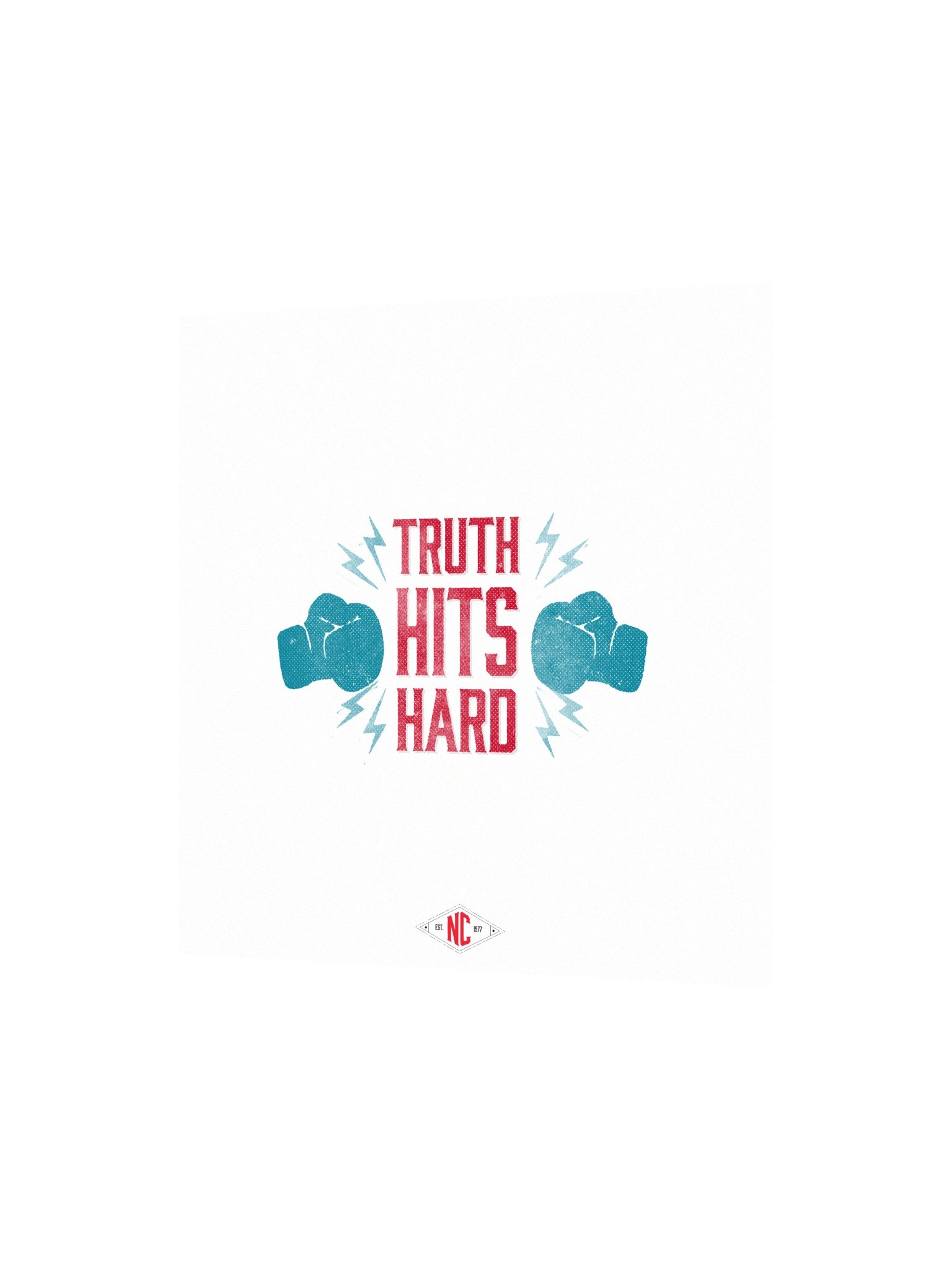 Truth Hits Hard Vintage Poster product image (2)