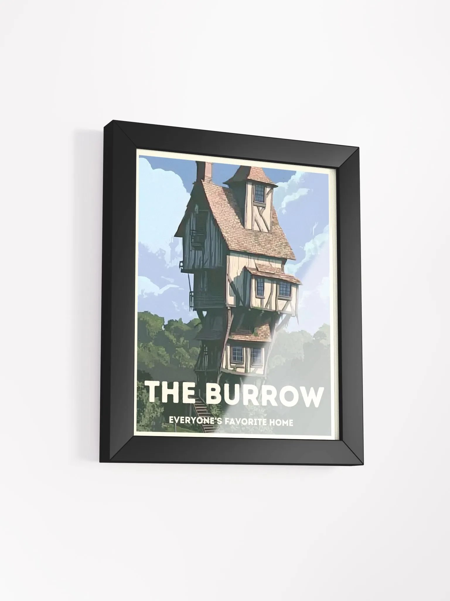 Magical Home Burrow Vintage Travel Poster product image (2)
