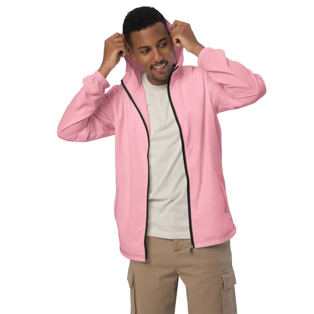 Plain Color Pink Windbreaker product image (1)