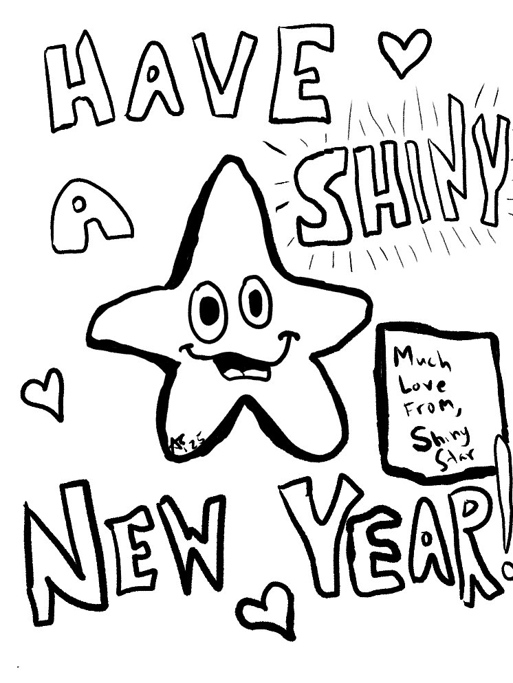 New Years Eve 2025 Coloring Page product image (1)