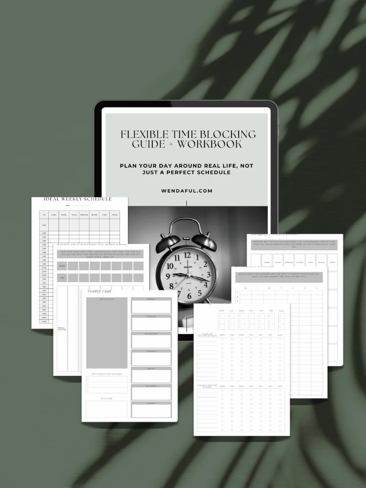 Complete EASY Time Blocking Guide & Workbook | A5 Printable product image (1)