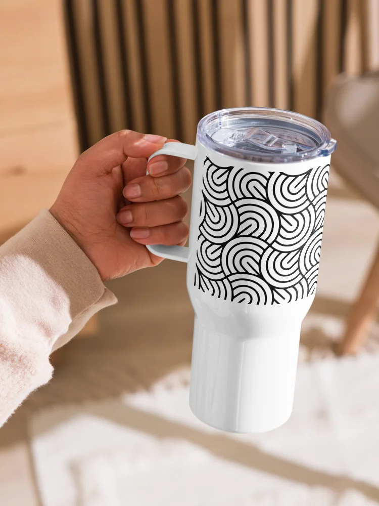 Monochrome Maze 25oz Travel Mug product image (10)