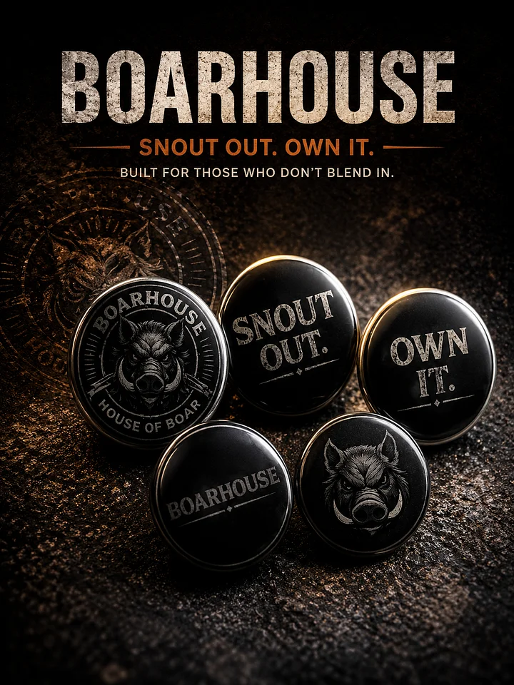 BOARHOUSE Mark Set – 2.25” Button Pack product image (1)