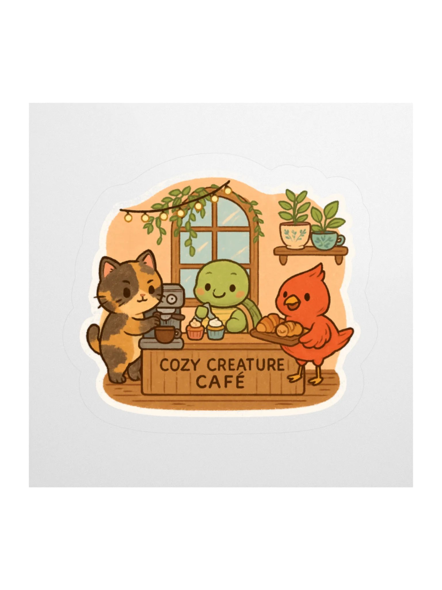 Cozy Creature Café Sticker product image (2)