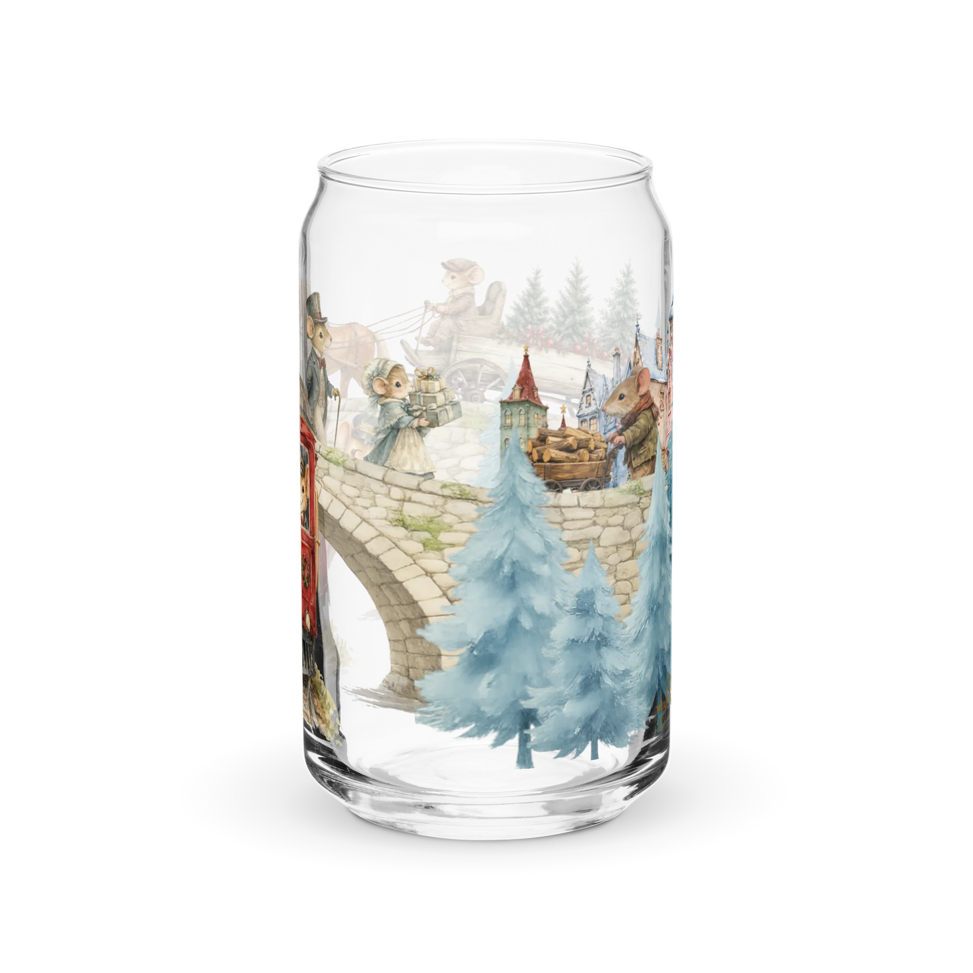 Home for Winter | Whimsical Cozy Village Sipper Glass product image (7)