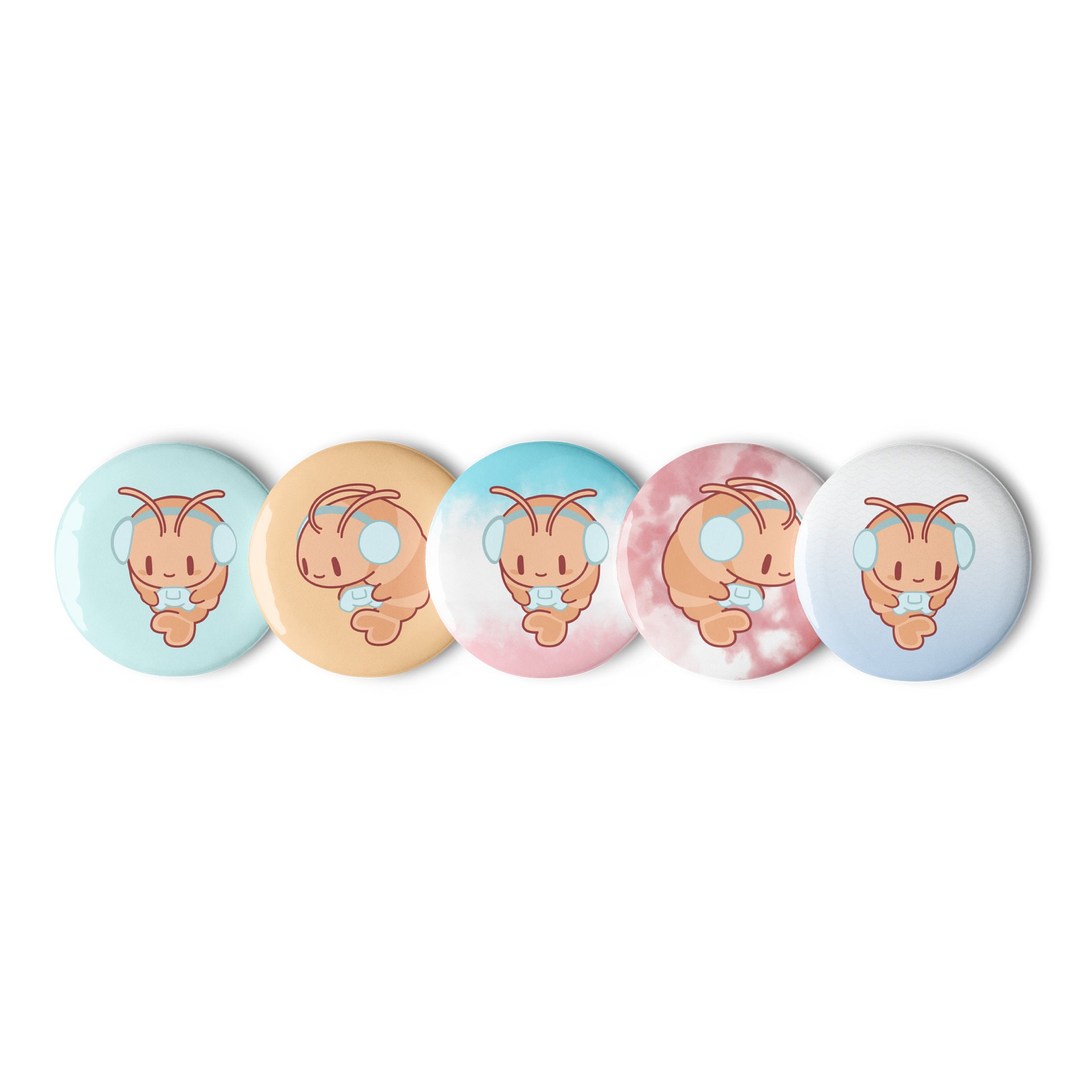 Shrimpy Gamer Pin Button Set product image (1)