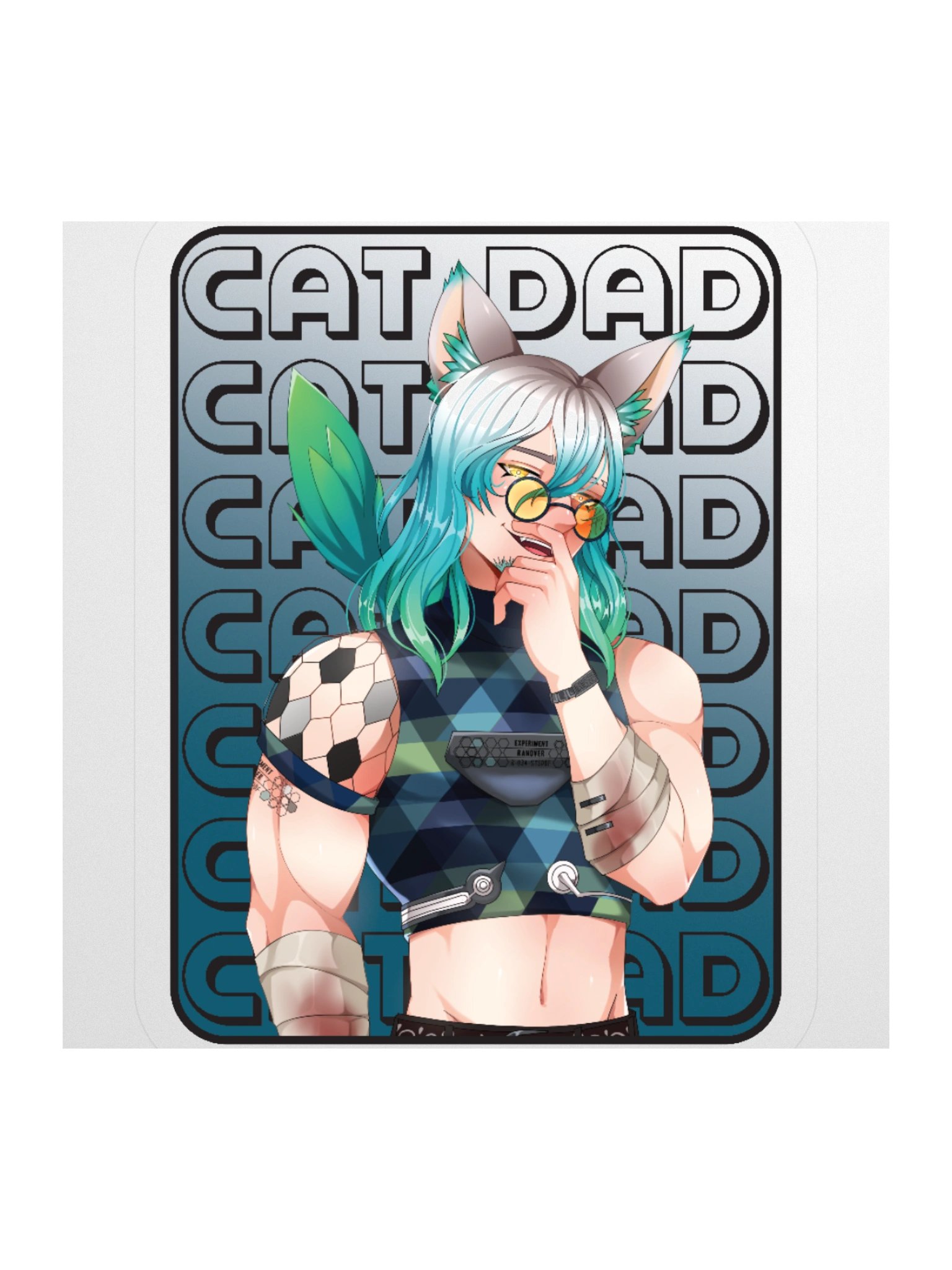 Cat dad Sticker product image (2)