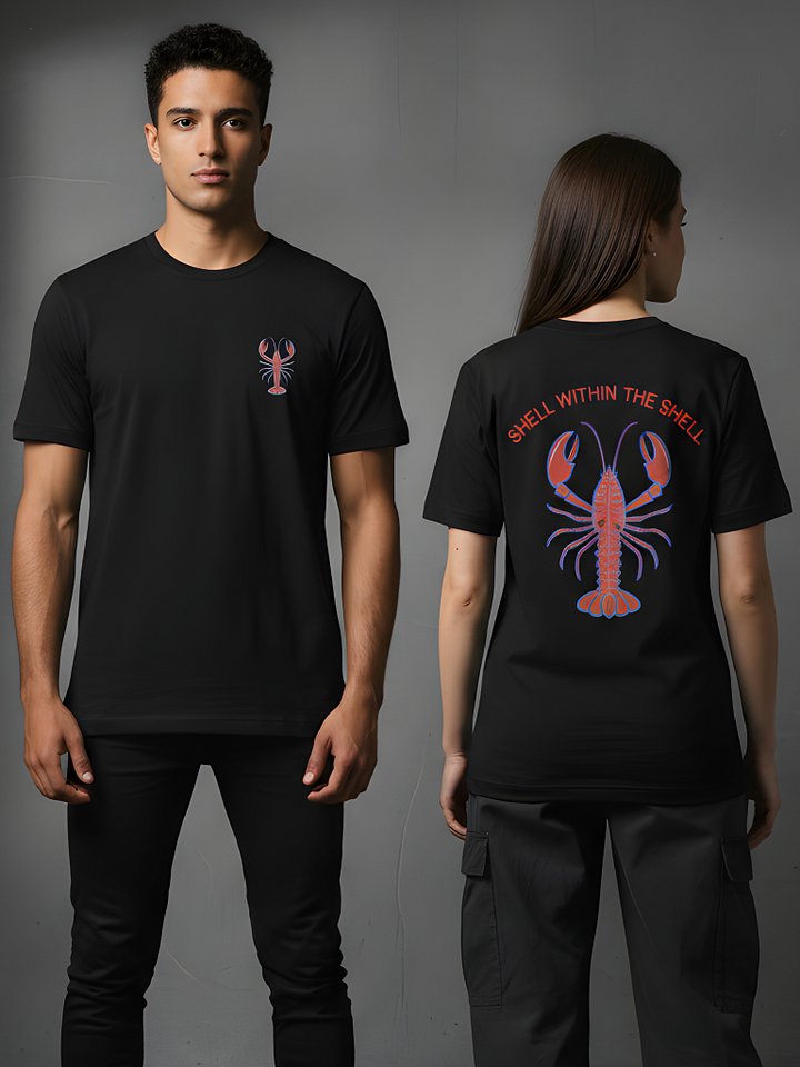 X-Ray Lobster T-Shirt | Futuristic Lobster Skeleton Graphic Tee product image (1)