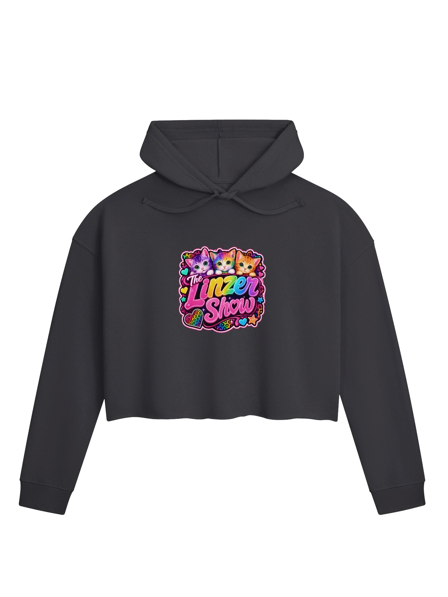 The Linzer Show Rainbow Kittens Cropped Hoodie product image (3)