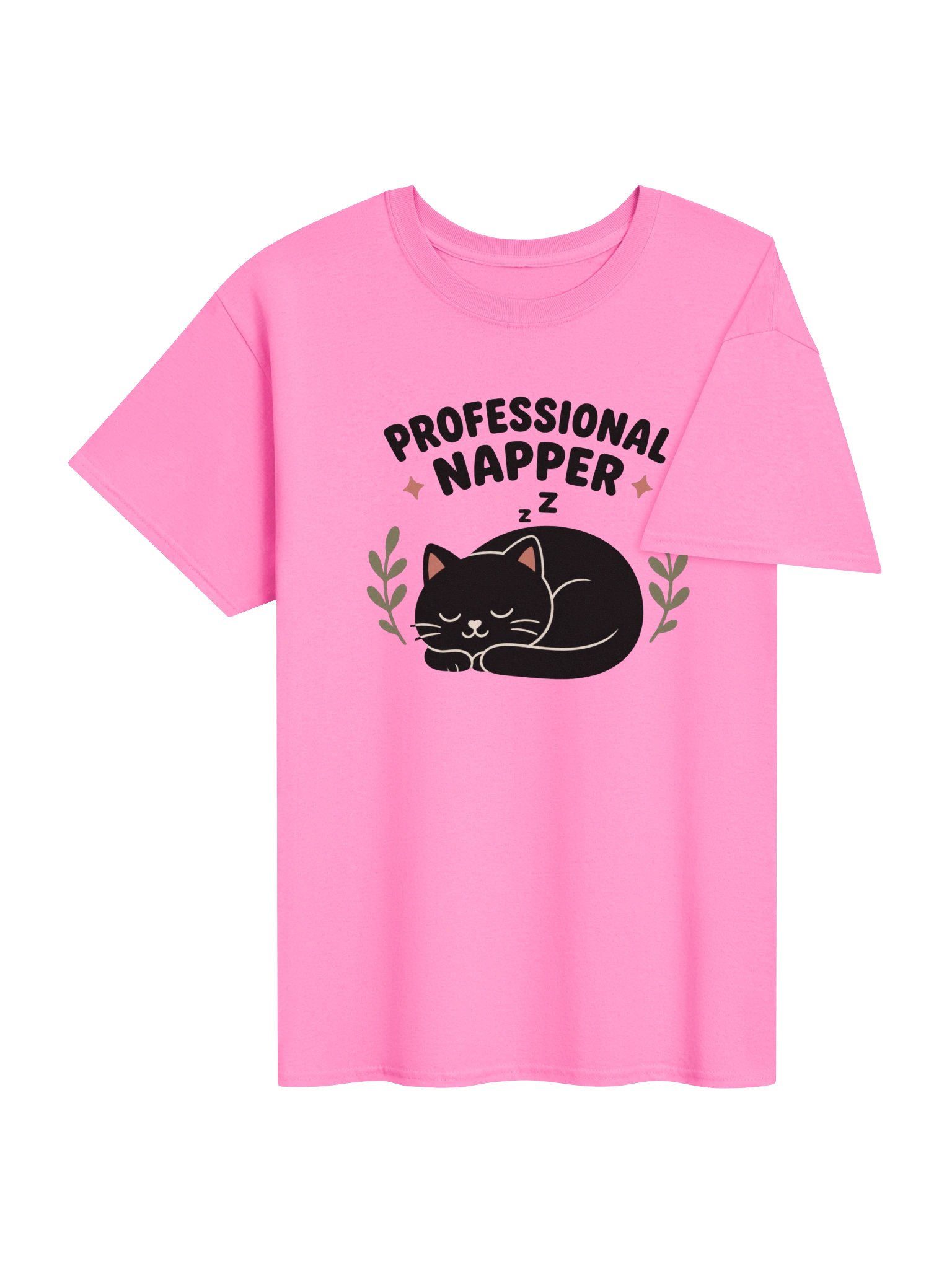 Professional Napper Cat T-Shirt – Funny Sleeping Black Cat Design for Cat Lovers product image (31)