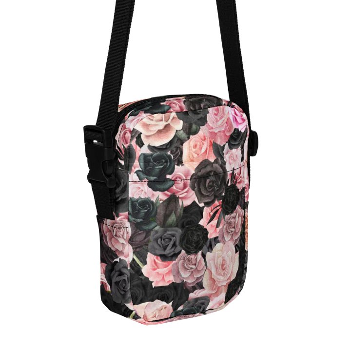 Black and Pink Rose Crossover Bag product image (1)