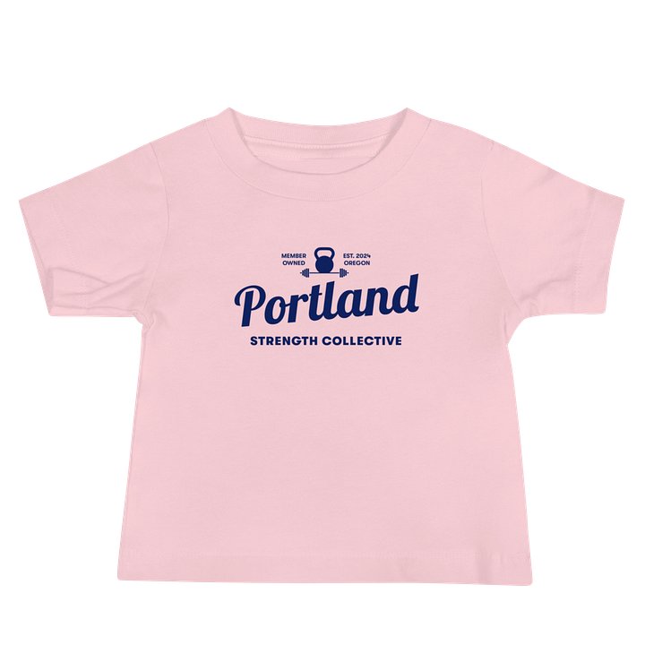 Baby PSC "Say Cheese" Tee (Blue Logo) product image (3)