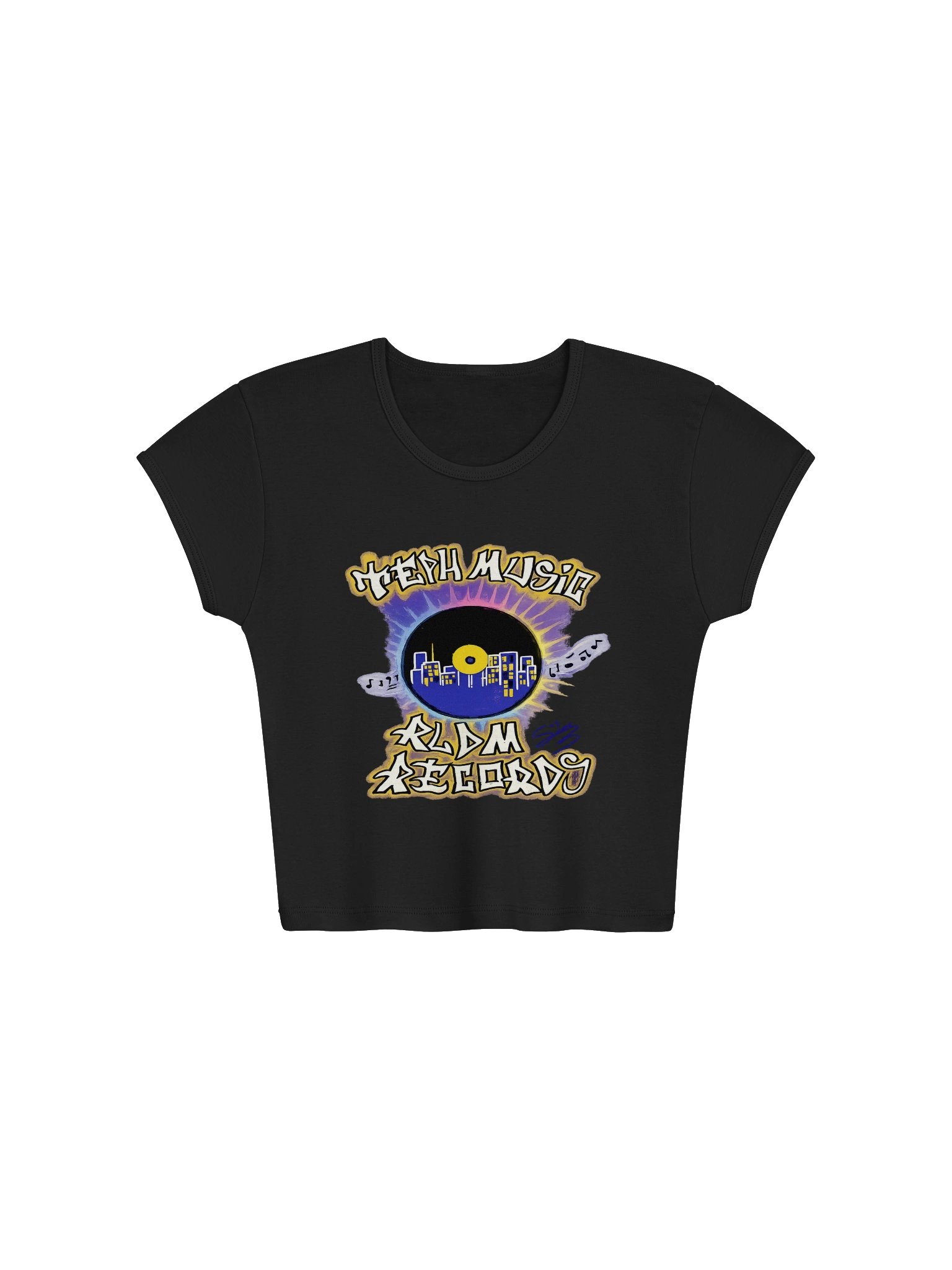 Vinyl Dreams Crop Tee - Fan Art Edition product image (1)