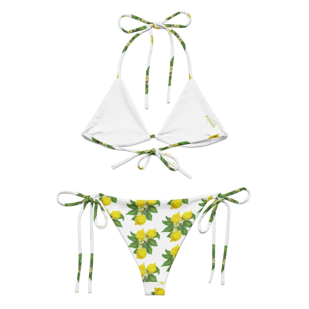 Lemon Love White Bikini Set product image (2)
