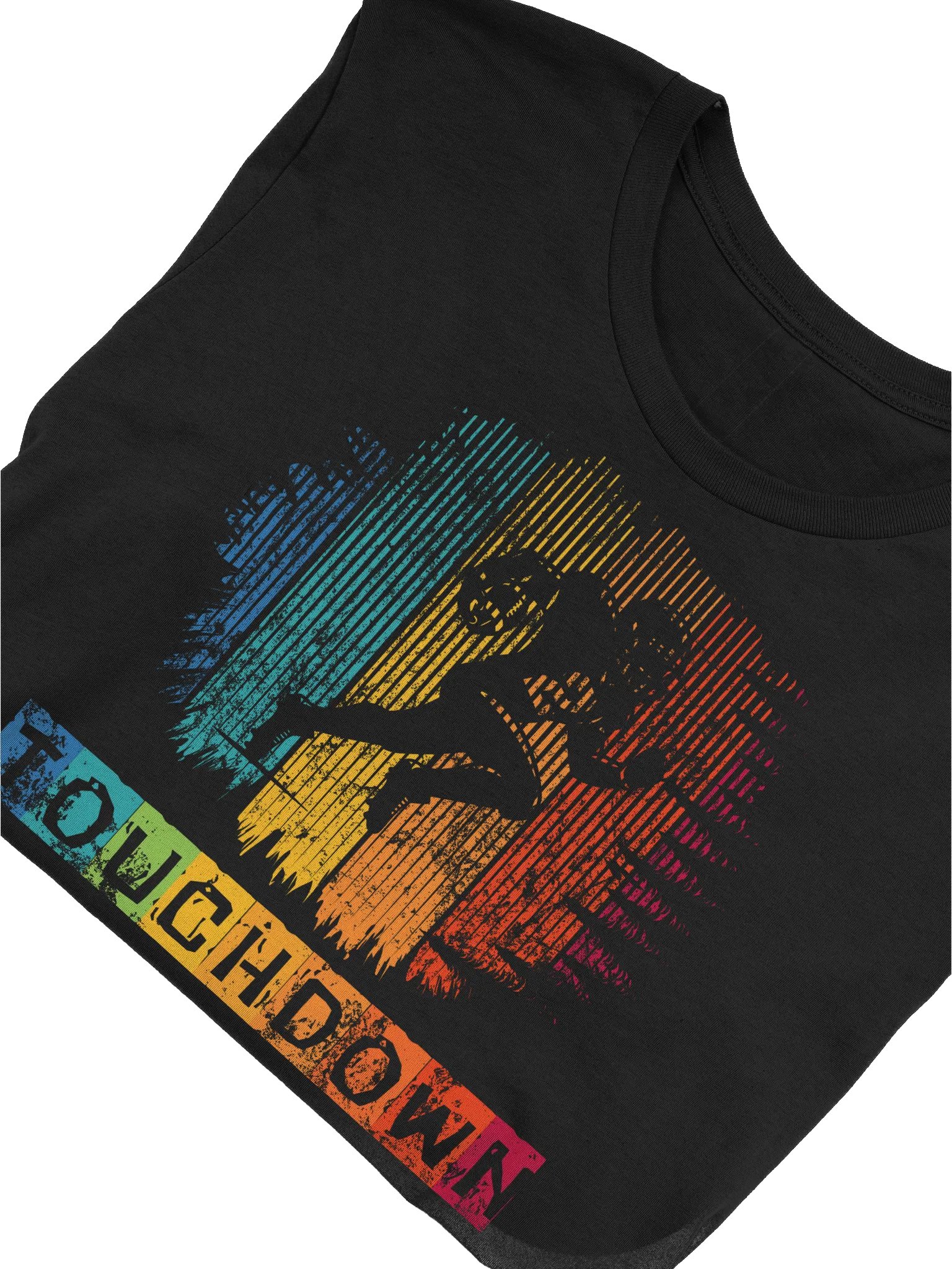 Retro Touchdown Football Shirt – Vintage Grunge Running Back American Football Design Tee product image (47)