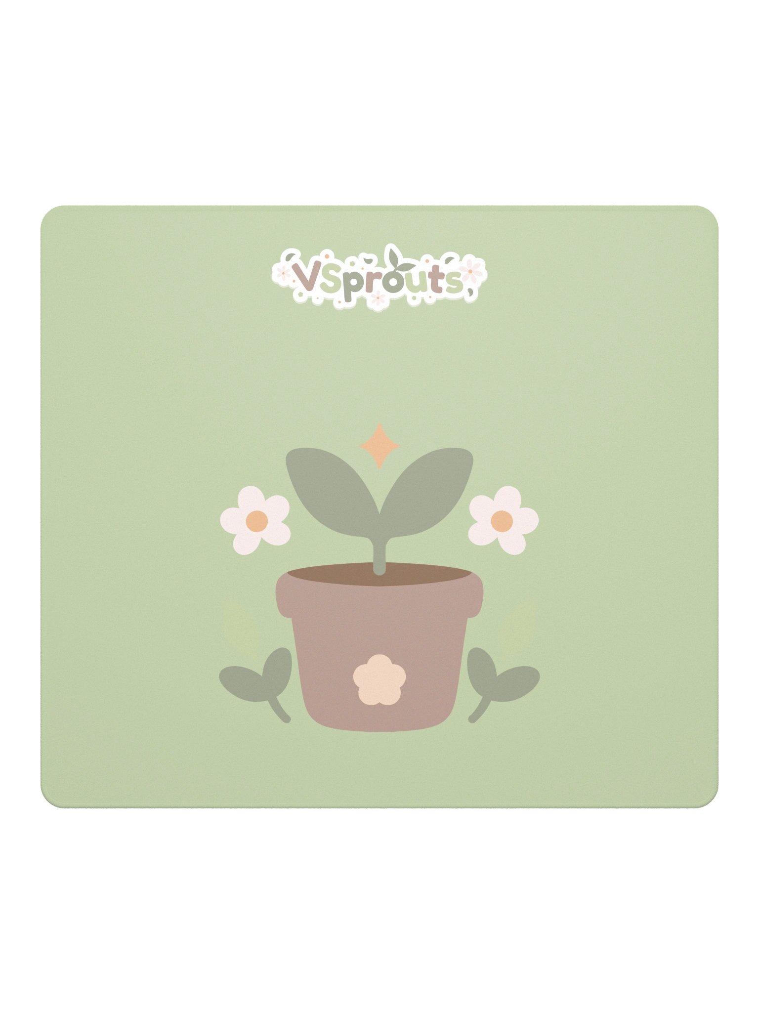 VSprouts logo and name - Mouse mat product image (2)
