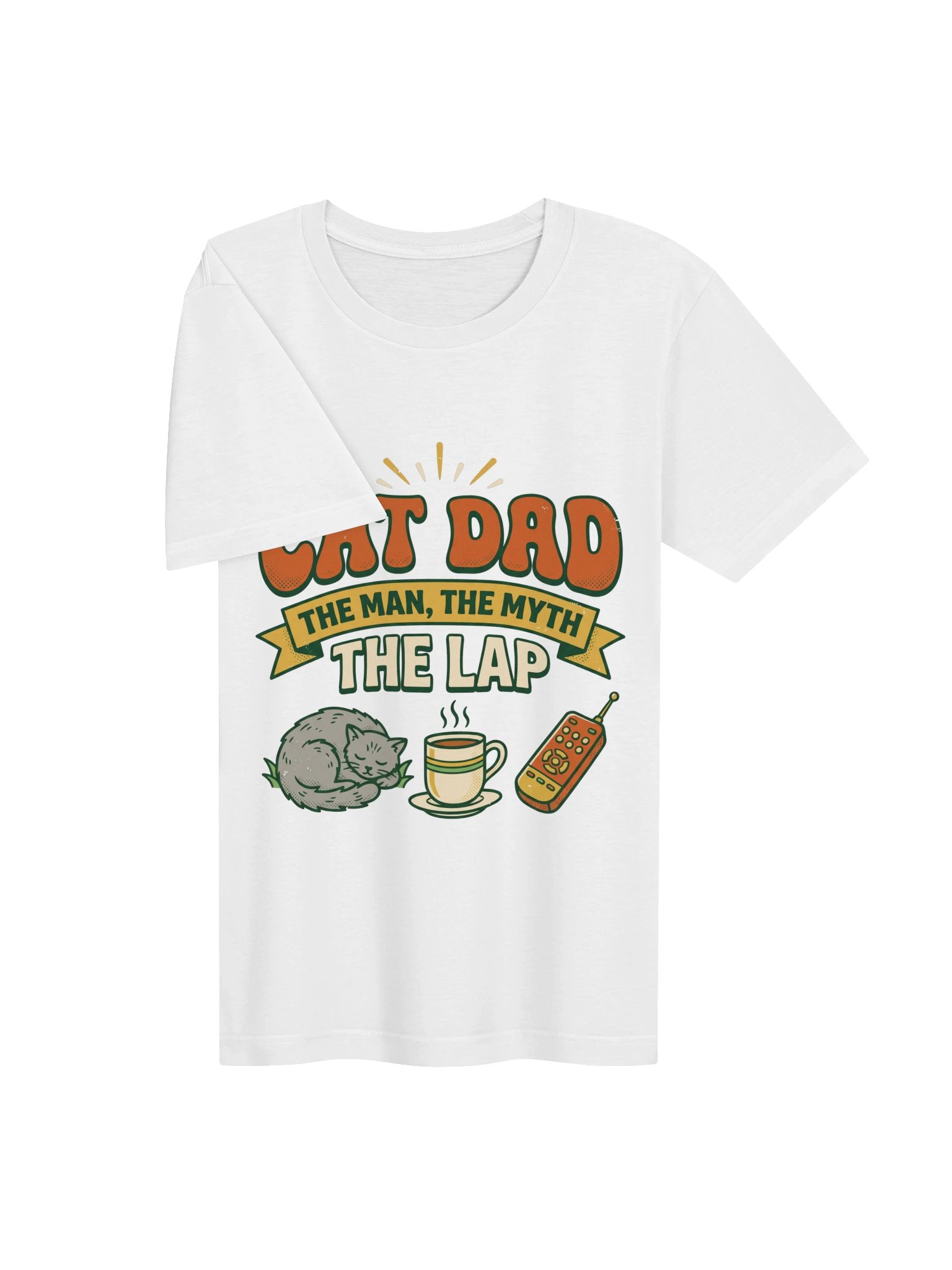 Cat Dad The Man The Myth The Lap Shirt - Funny Gift For Cat Dads product image (3)