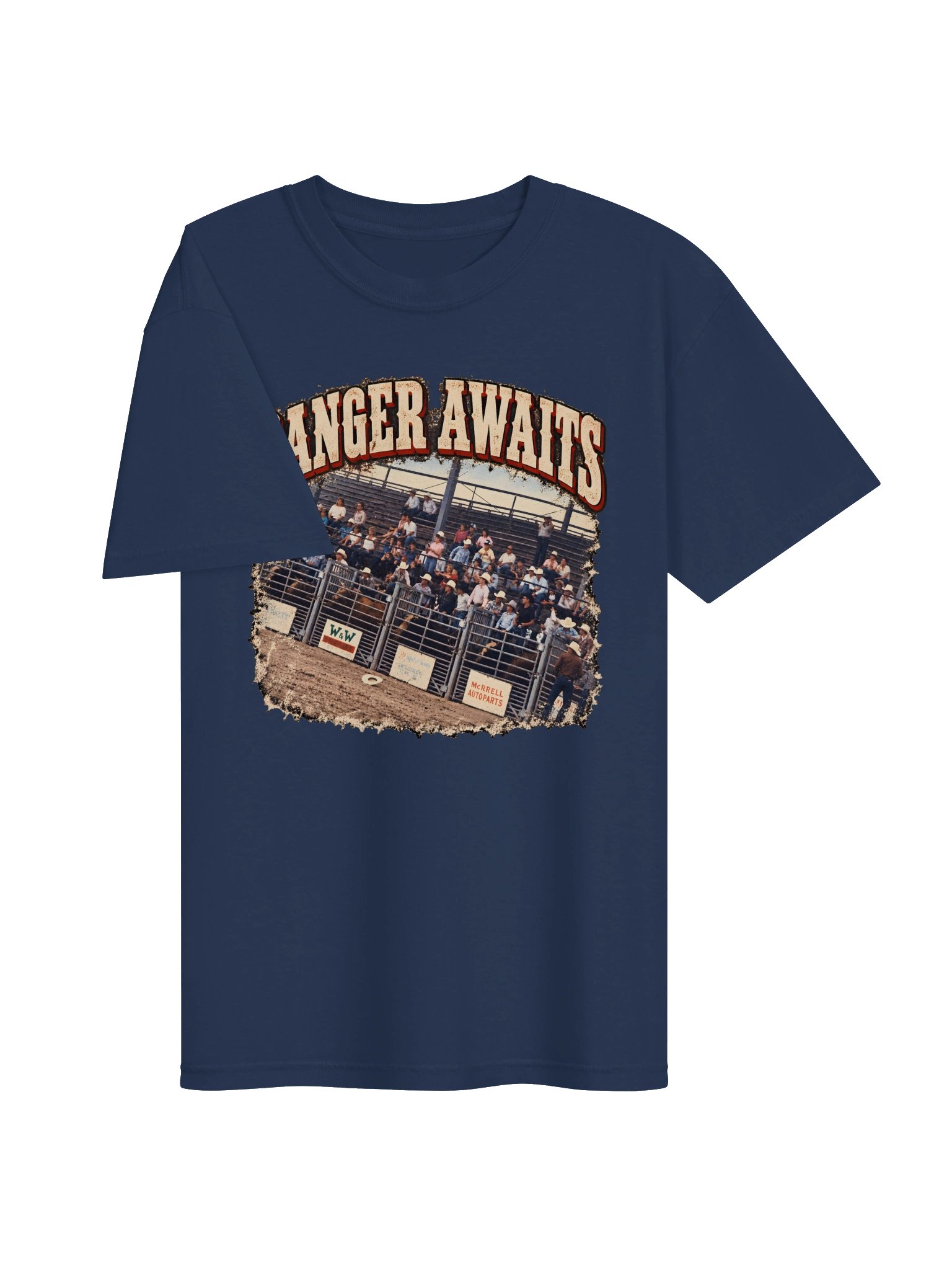 Vintage Rodeo Bullfighter Shirt — Danger Awaits | Broken Arena™ product image (5)