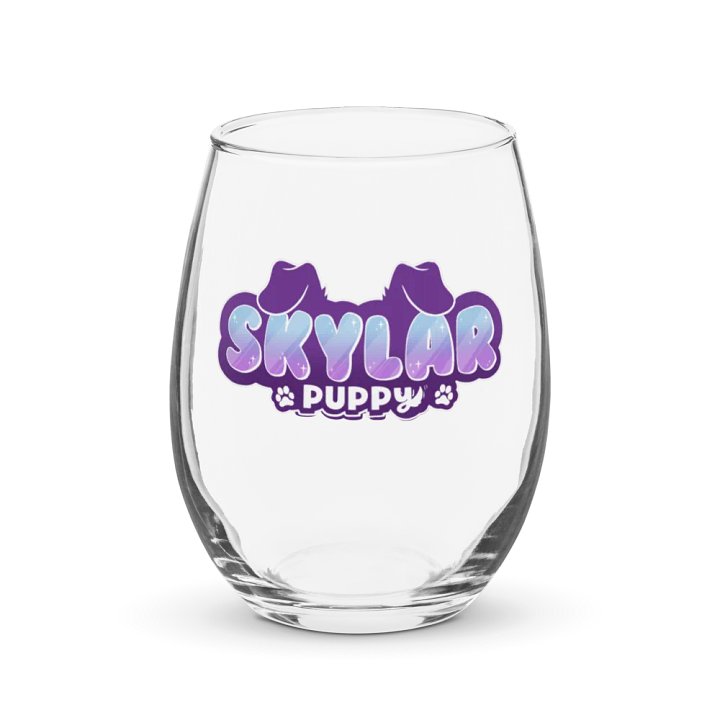 SkylarPuppy Wine Glass product image (1)