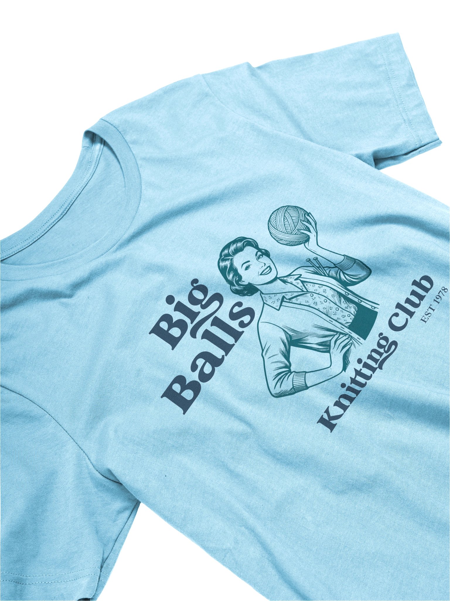 Big Balls Knitting Club Retro T‑Shirt product image (8)
