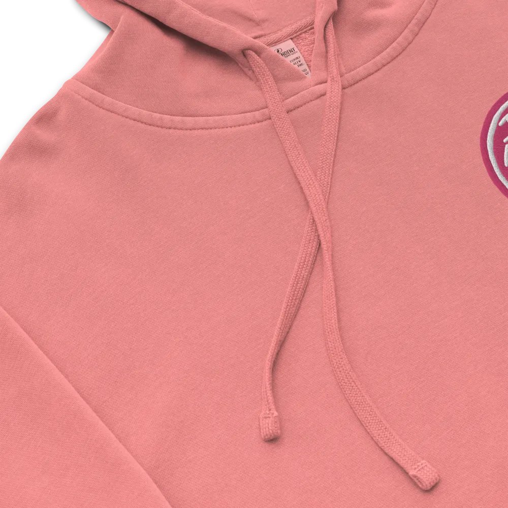 In My Head (L.C. pink bubble design 2) embroidered pigment hoodie product image (8)