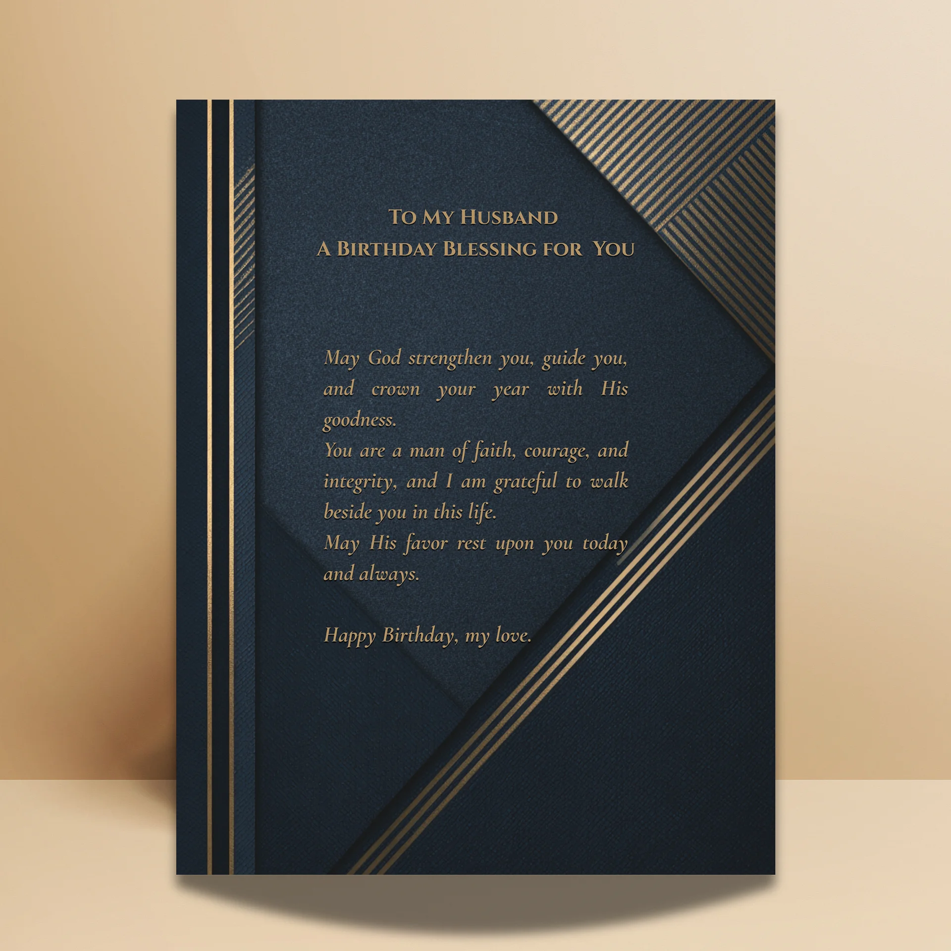 Christian Husband Birthday Blessing Card | Printable gift for Him product image (3)