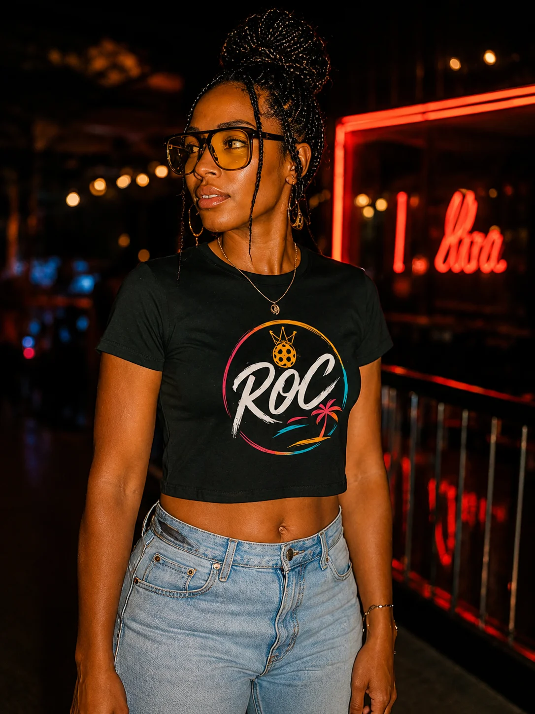 The ROC Partial Availability Crop - Black product image (1)