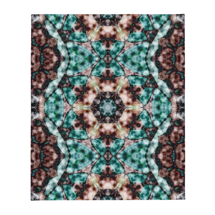 Bohemian 6 Pointed Mandala Turquoise and Brown/ product image (1)