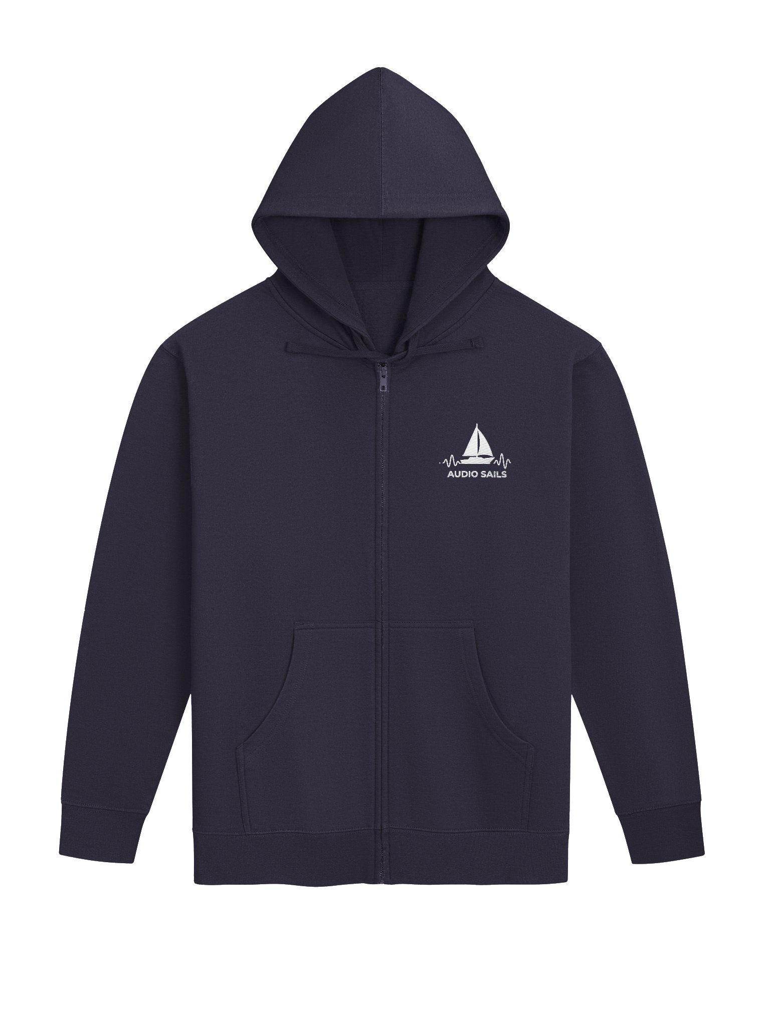 Audio Sails Reference Grade Zip Hoodie | Deep Sea Navy product image (1)