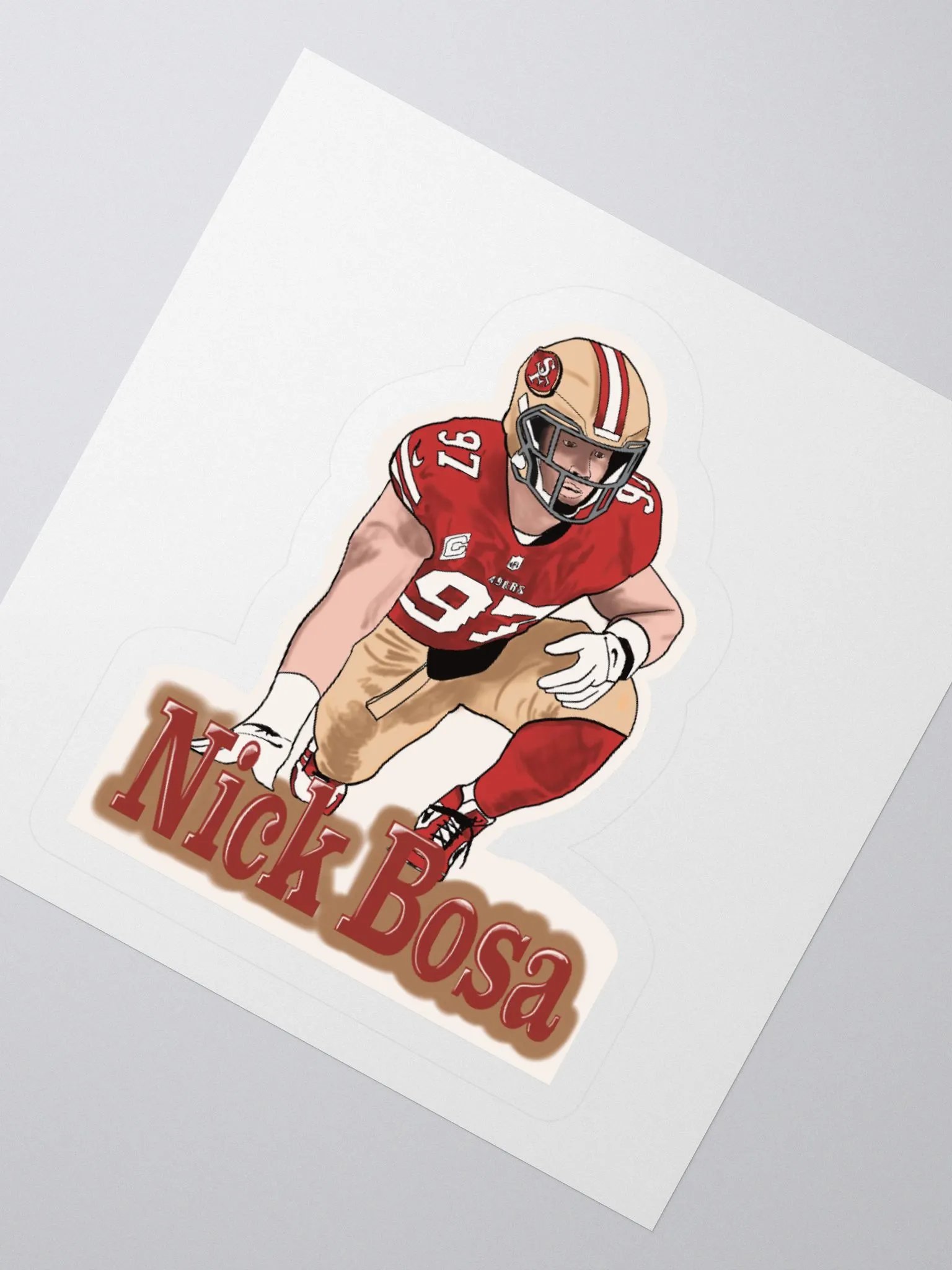 49ers Bosa Sticker product image (2)