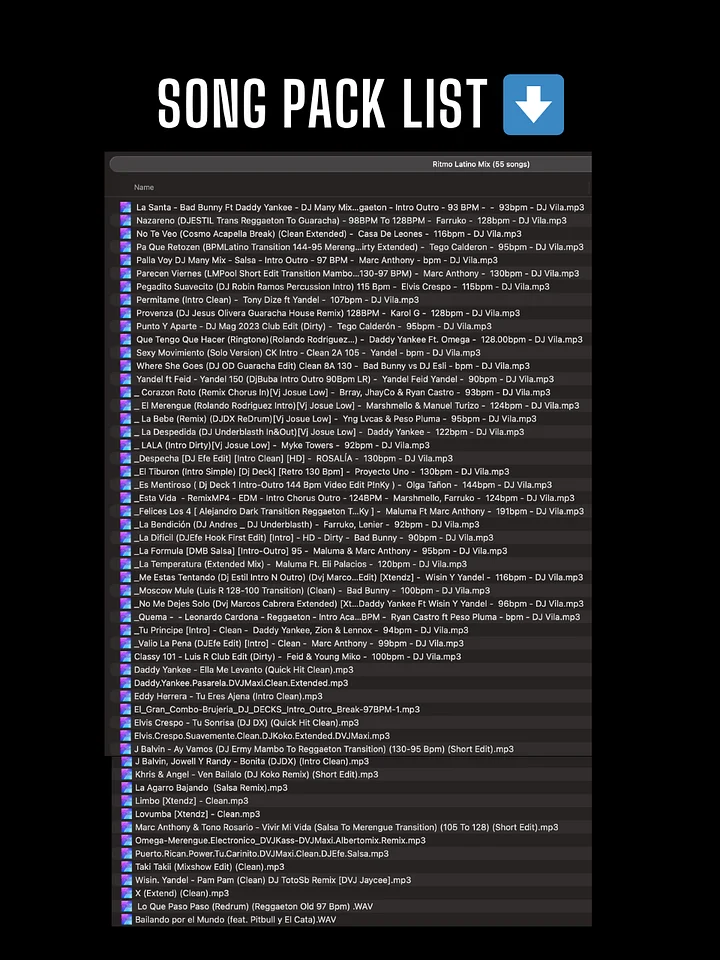 Ritmo Latino Mix Vol.1 - Song Pack product image (2)