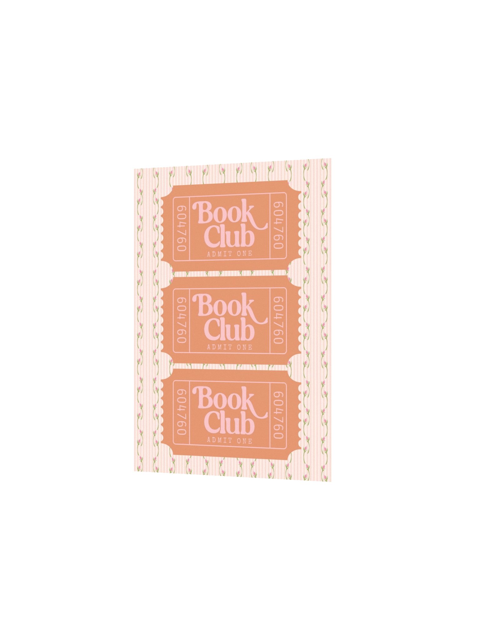 Book Club Ticket Poster | Granny Chic - Peach product image (3)