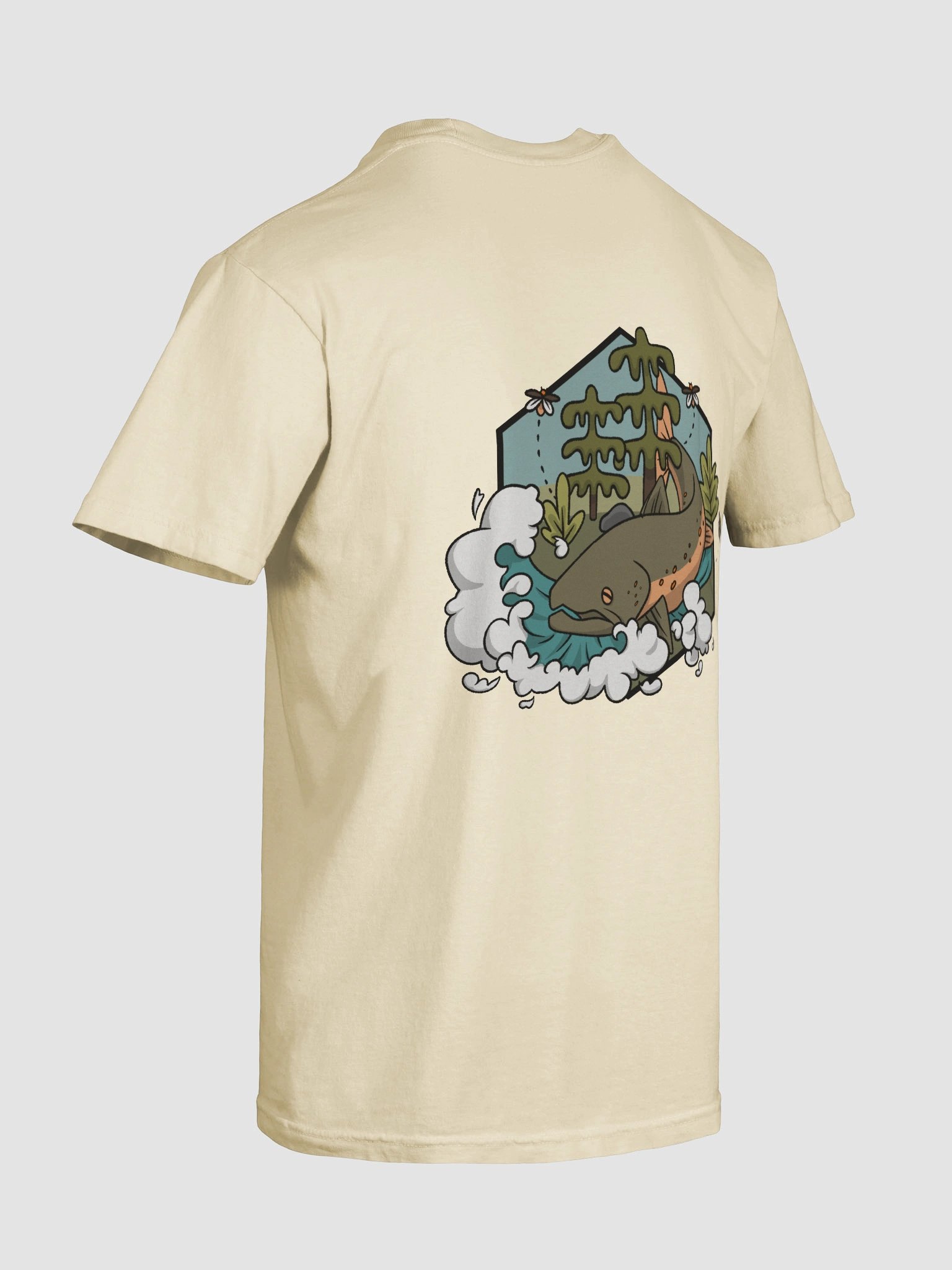 Bull Trout Woods Tee (Charcoal Logo) product image (10)