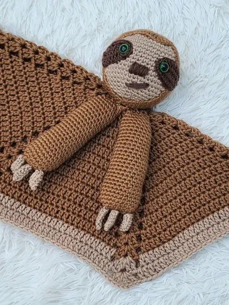 Smooch Sloth Lovey Crochet Pattern, Baby Comforter PDF Pattern - Crafting Happiness product image (8)