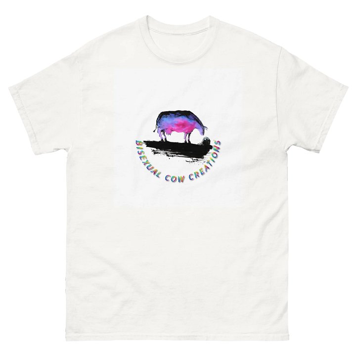 Bisexual Cow-Audhumla, White Logo Tee product image (2)